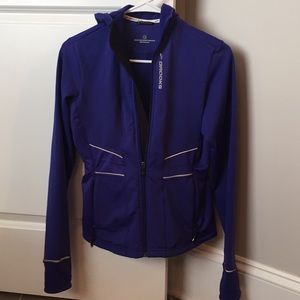 Brooks athletic hooded jacket size small